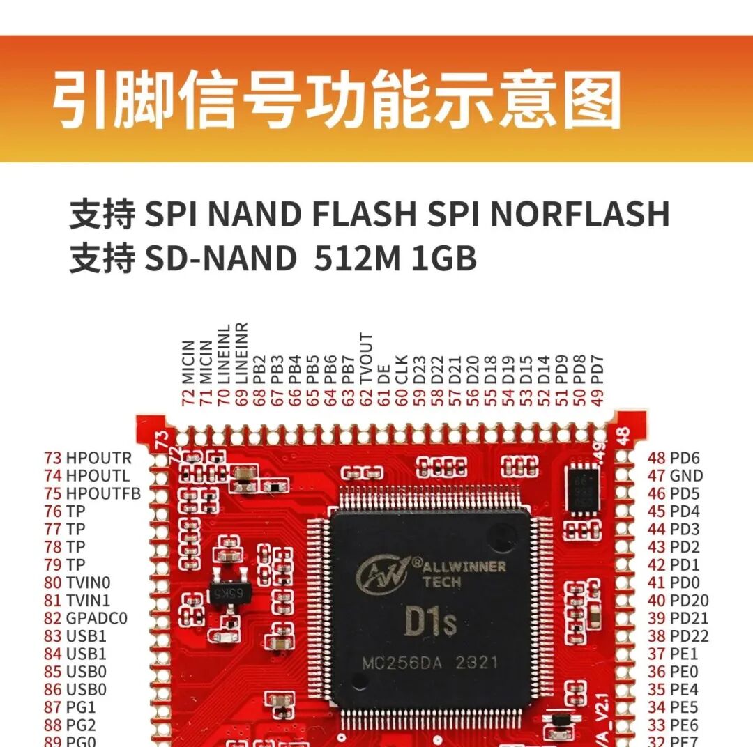 DshanLite-RV Minimal Board: Domestic Allwinner RISC-V C906 Supports Linux RTOS for RISC-V Architecture Development - The Preferred Choice for DIY Product Design