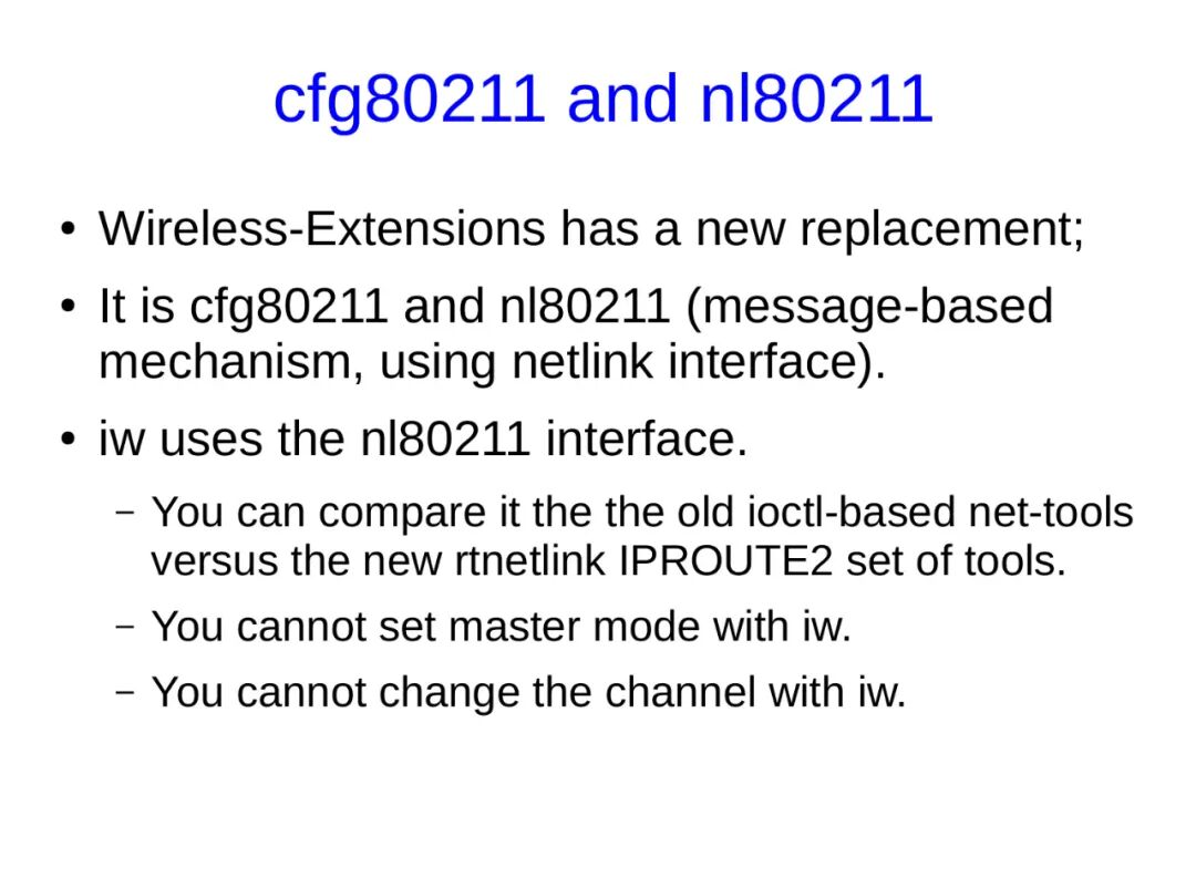 Advanced Topics in Linux Kernel Networking: Linux Wireless