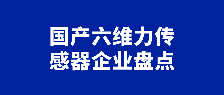 A Review of 22 Domestic Six-Dimensional Force Sensor Companies