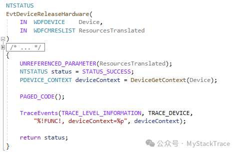 Windows PCI Device Driver Development Guide: PnP Callback