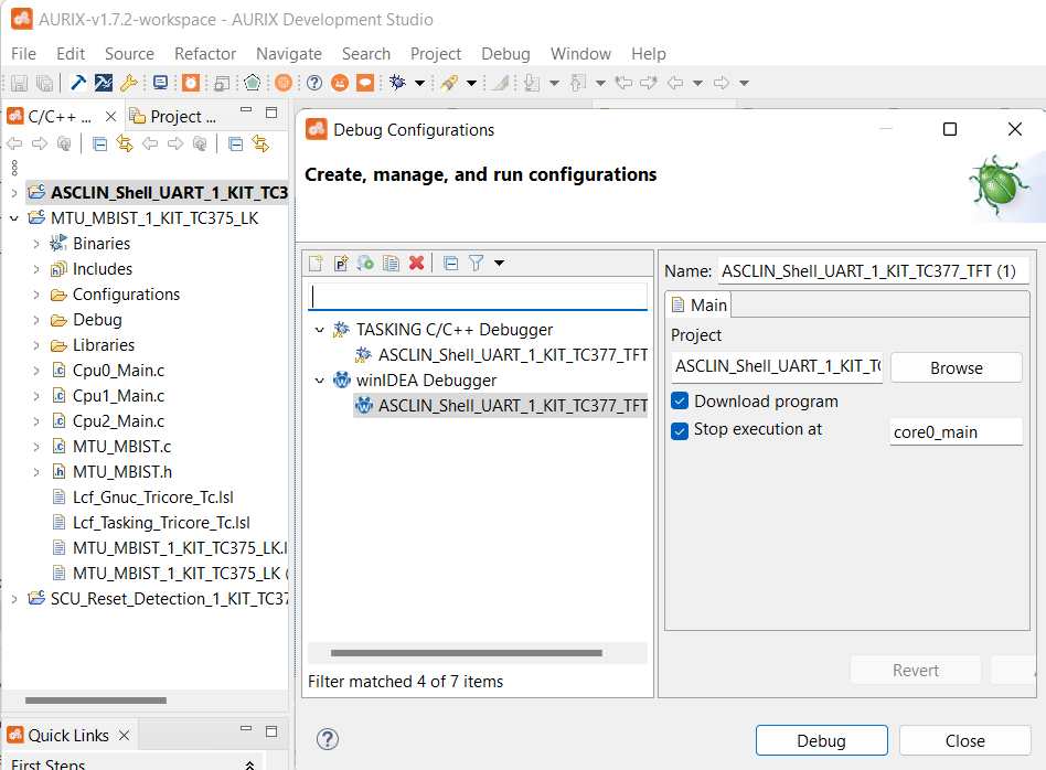 JTAG Debugging - Infineon Aurix Chips