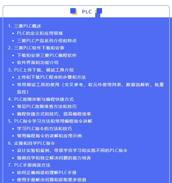 Mitsubishi PLC Basic Course Outline