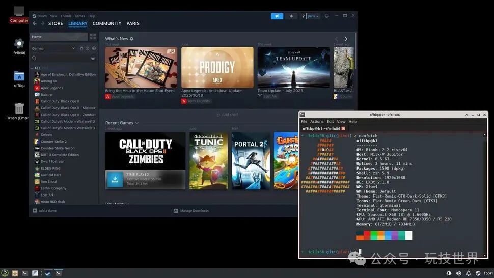 Breakthrough for RISC-V Platform: Successful Operation of Steam and AAA Games