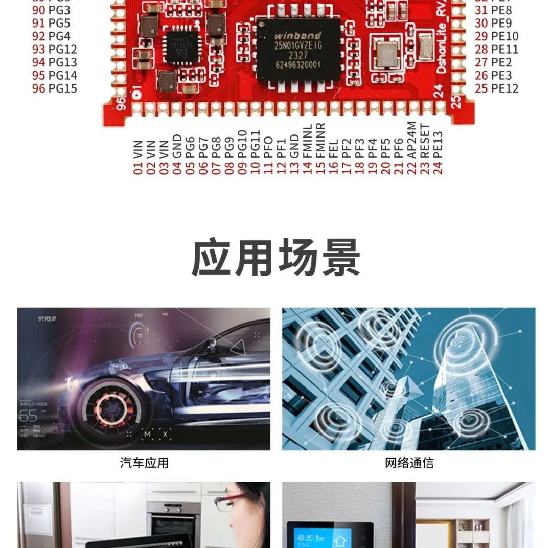 DshanLite-RV Minimal Board: Domestic Allwinner RISC-V C906 Supports Linux RTOS for RISC-V Architecture Development - The Preferred Choice for DIY Product Design