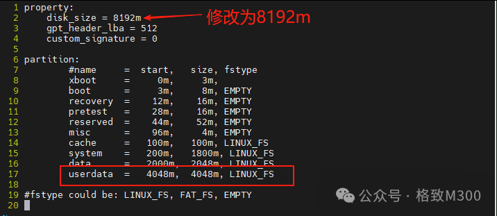 Creating eMMC Partitions on M300