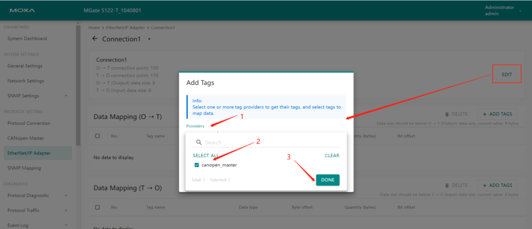 MGate 5122 CANopen to Ethernet IP Protocol Setup Manual