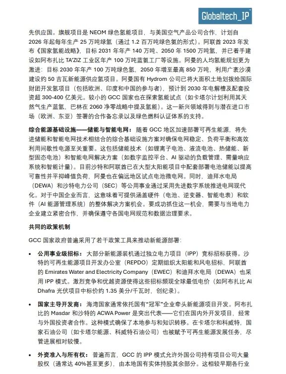 Hydrogen and Ammonia Opportunities for Chinese Enterprises in the GCC by 2025