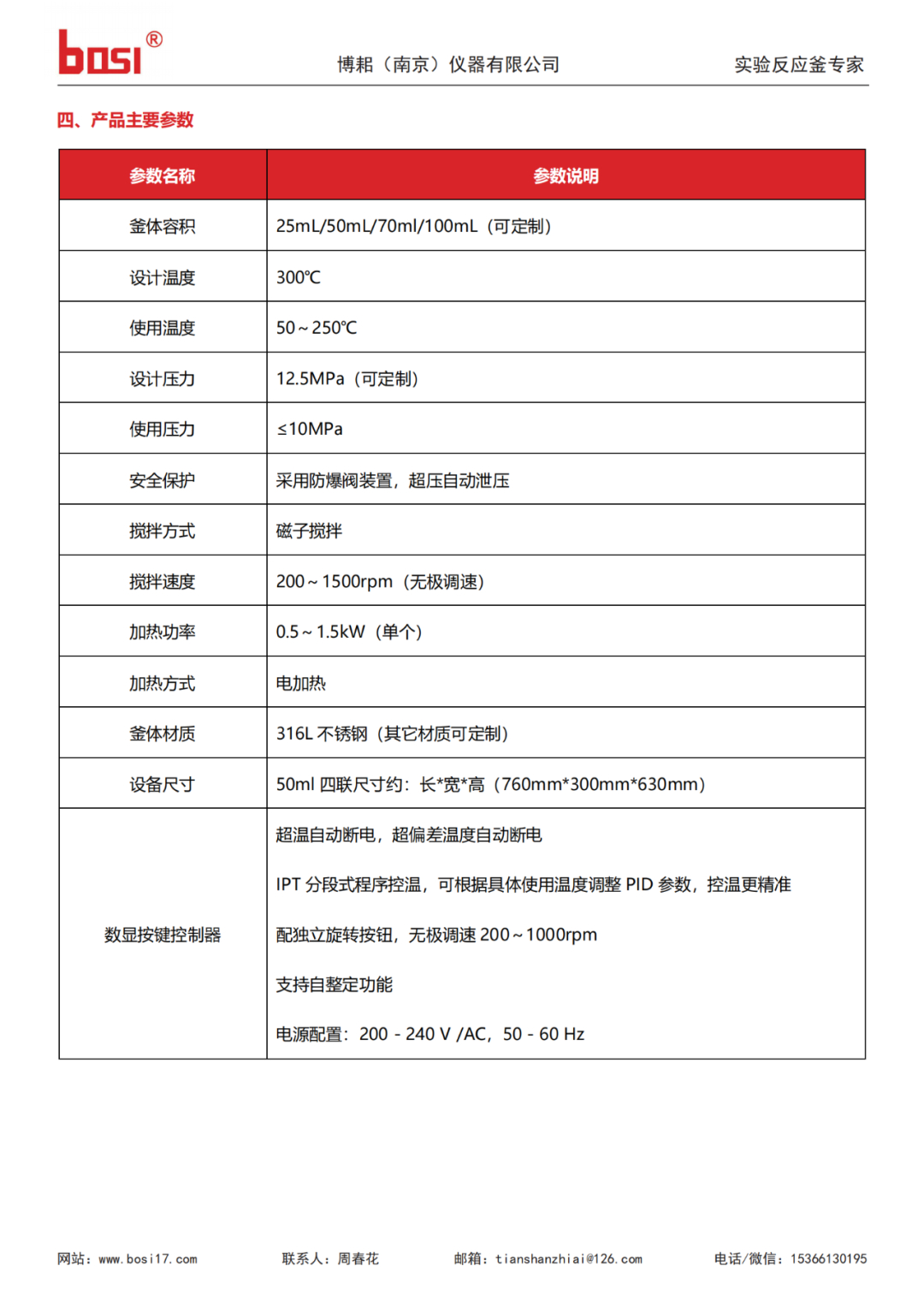 BSP Series - Four-Unit Parallel High-Pressure Reactor