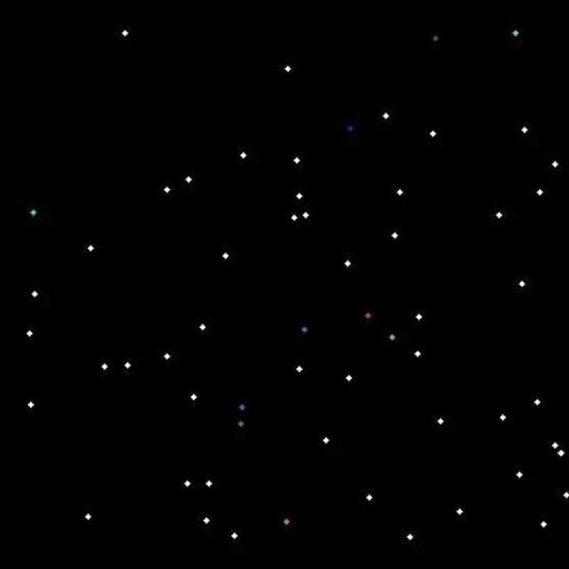 C Language Animation: Meteor Shower