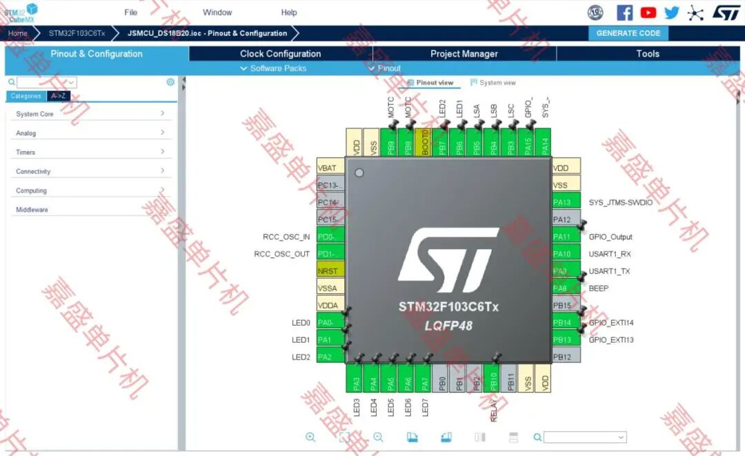 Design of a Simple Temperature Control System Based on STM32 with LCD1602 Display Simulation