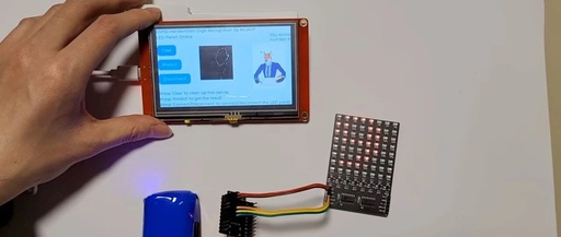 Smart Recognition of Handwritten Digits Using ESP32 4.3-Inch Screen