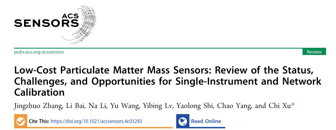 ACS Sensors: Current Status, Challenges, and Opportunities of Low-Cost Particulate Matter Sensors and Their Network Calibration Technology