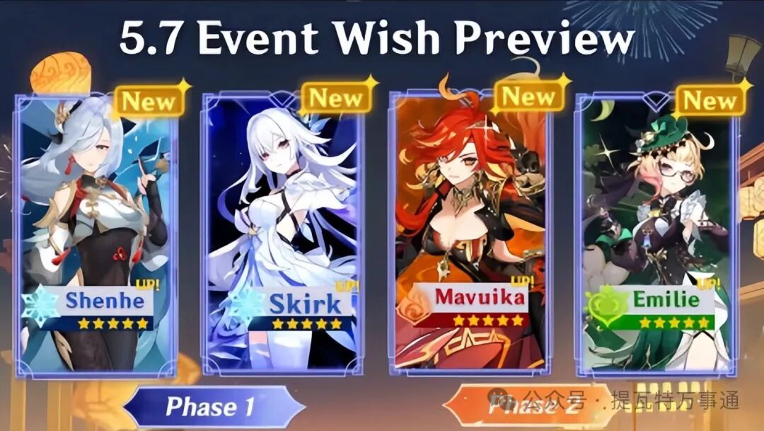 Genshin Impact: 5.8-6.3 Banner Excitement! New Geo Female Character and Fire DPS Akephi Debut, Girl Becomes the Top Recommended Character of the Version, Wind Bloom Team Arrives!