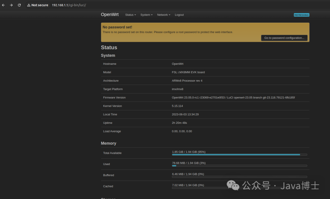 Modifying/Compiling Kernel and Logging into LuCI on OpenWrt