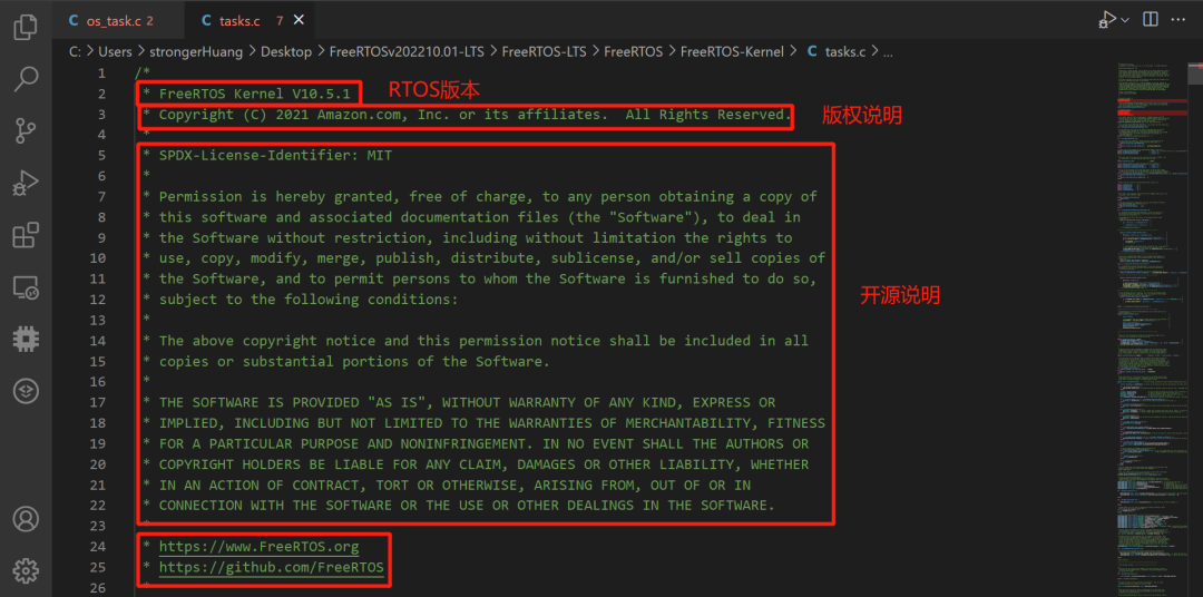 Comparison of Coding Style Differences Between µCOS and FreeRTOS