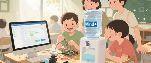 Project-Based Learning Example of an Automatic Water Dispenser Using Mind+ and Arduino