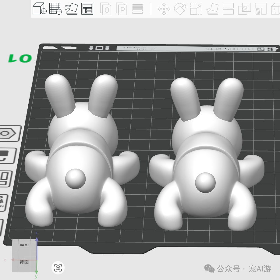 3D Printed Articulated Flexible Bunny - PLA Material, Movable Joints, Creative Desktop Pet DIY Model