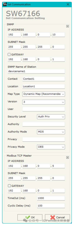 Modbus TCP Master to SNMP – ADFweb Gateway Converter - Guangzhou Xinyu IoT