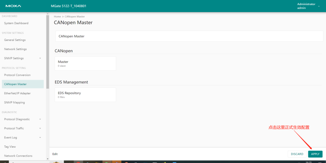 MGate 5122 CANopen to Ethernet IP Protocol Setup Manual