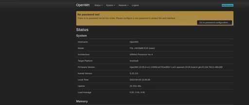 Modifying/Compiling Kernel and Logging into LuCI on OpenWrt