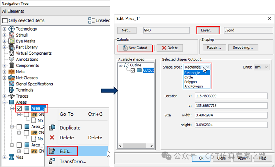 FAQ152: How to Create Slots on a Specific Layer in CST PCB Studio?