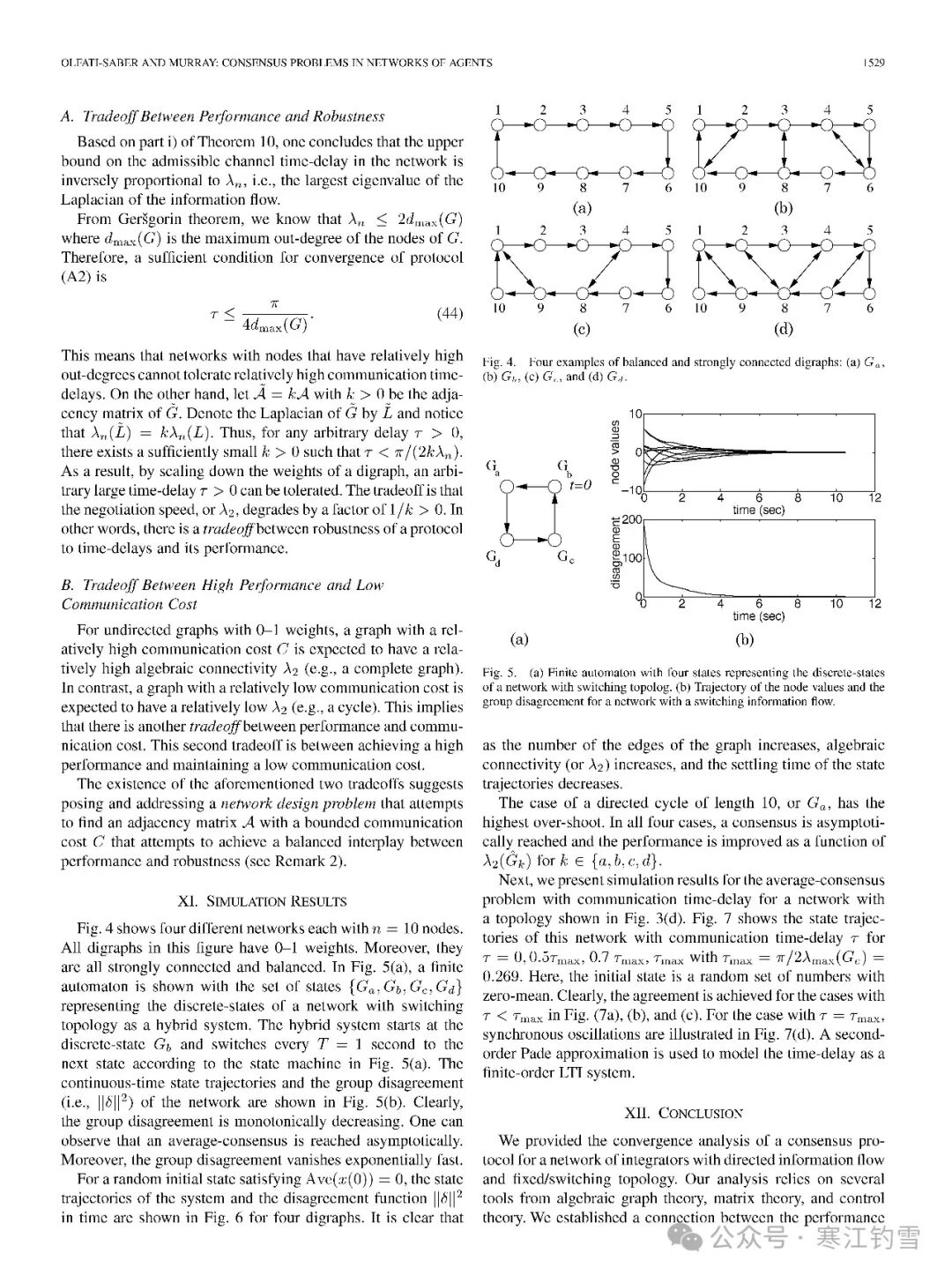 Application of Sensor Networks in Physics: A Simulation Study