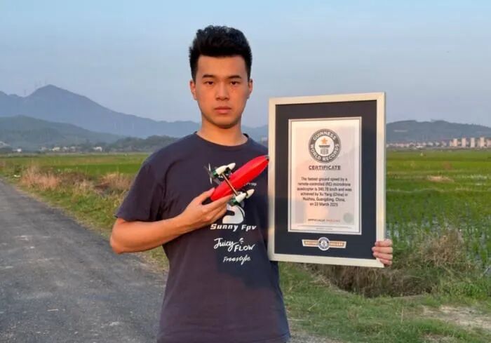 Speed Comparable to High-Speed Rail! 22-Year-Old Chinese University Student 3D Prints Drone, Breaks Guinness Record!