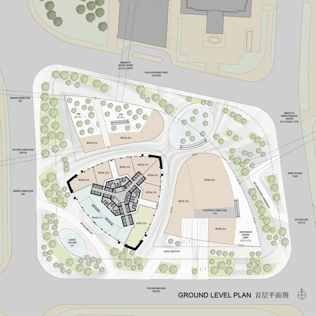 SOM's Design Proposal for the Shanghai Tower, Height 580 Meters