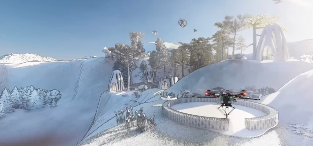 Aerial Construction New Star: 3D Printing Drone Swarms