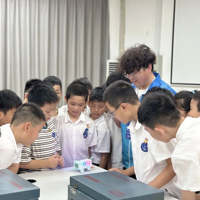 When Elementary School "AI Newbies" Meet University Laboratories