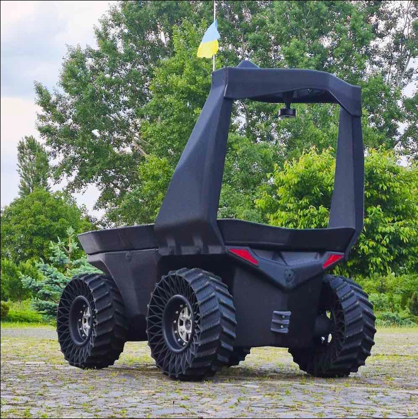 World's First All-3D Printed Off-Road Robot