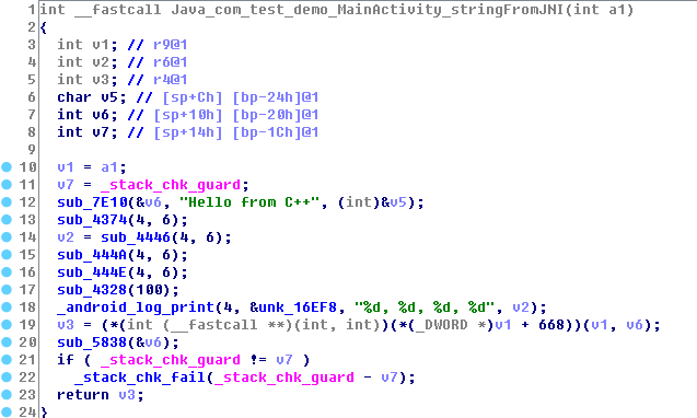 C/C++ Code Virtualization Protection in Mobile Applications