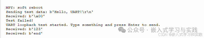 ESP32 MicroPython UART Testing