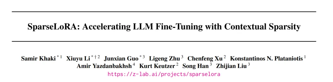 SparseLoRA: Accelerating Large Language Model Fine-Tuning Using Contextual Sparsity