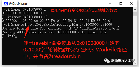 A Simple Method to Quickly Read Internal Programs of Chips Using JLink
