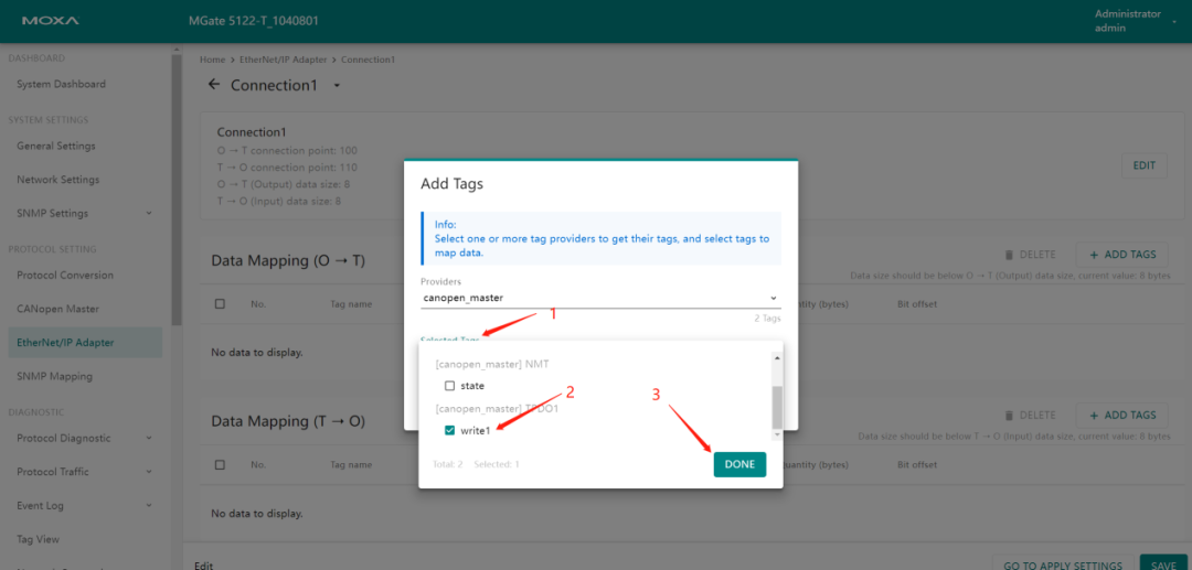 MGate 5122 CANopen to Ethernet IP Protocol Setup Manual