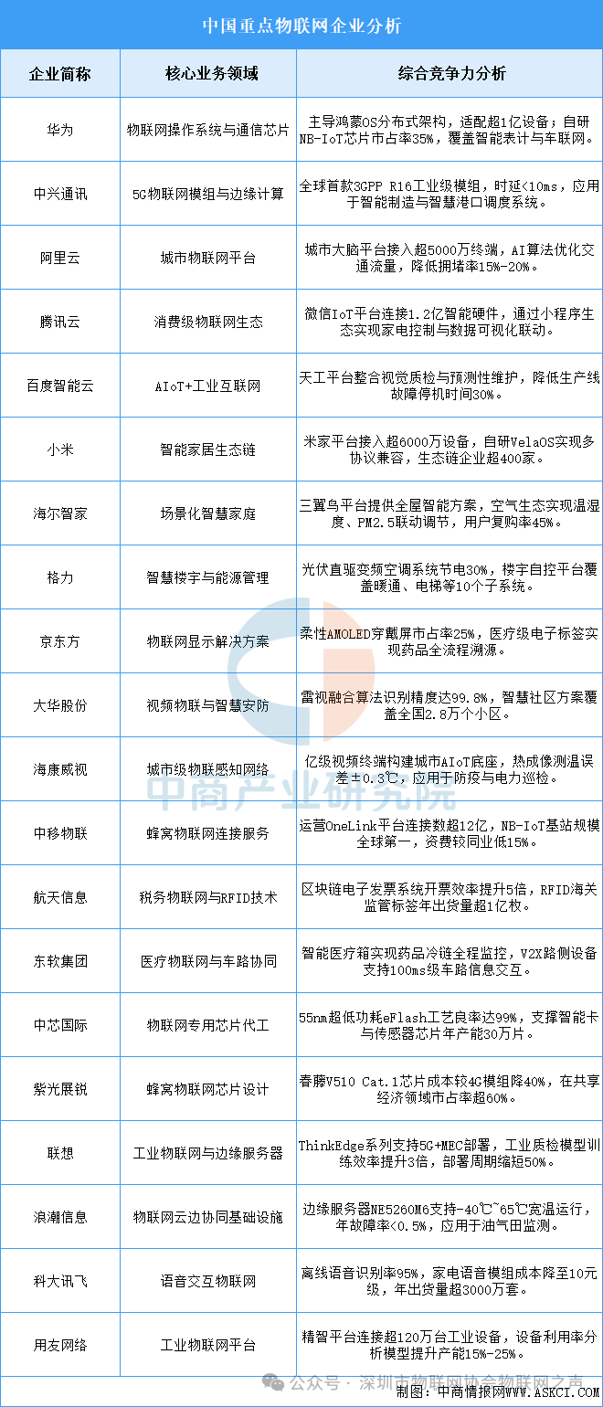 Analysis of the IoT Industry Chain and Investment Layout in China for 2025