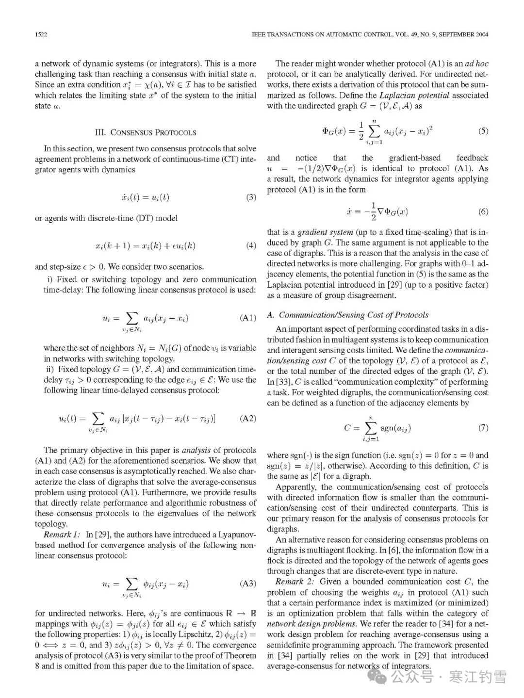 Application of Sensor Networks in Physics: A Simulation Study