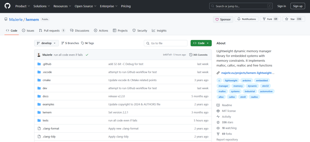 LWMEM: A Powerful Memory Management Tool for Embedded Systems