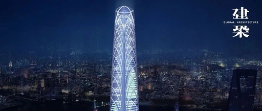 SOM's Design Proposal for the Shanghai Tower, Height 580 Meters