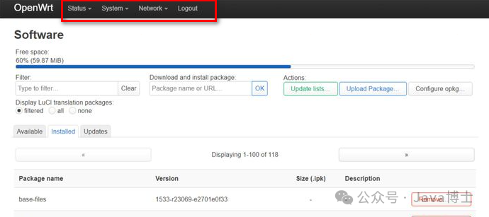 Installing Software Packages on OpenWRT