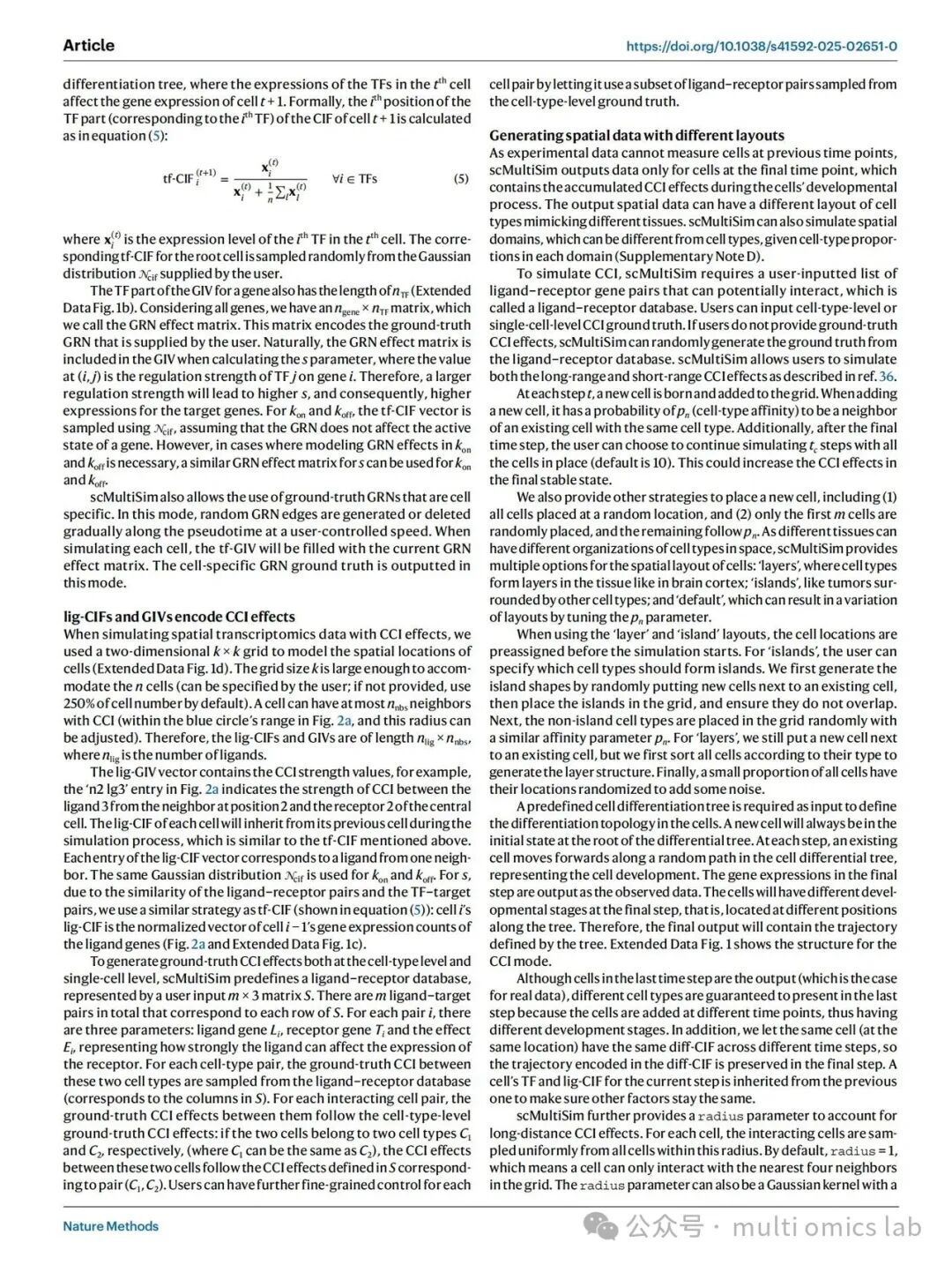 scMultiSim: Simulation of Single-Cell Multi-Omics and Spatial Data