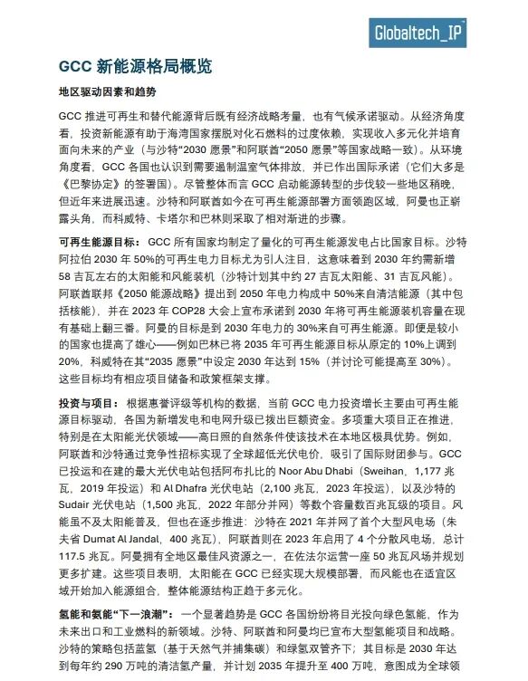 Hydrogen and Ammonia Opportunities for Chinese Enterprises in the GCC by 2025