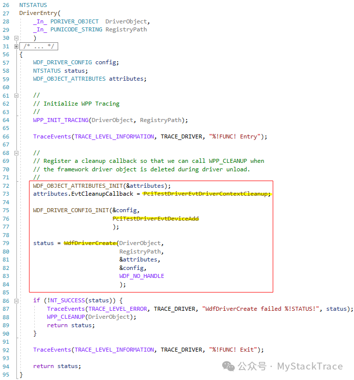 Windows PCI Device Driver Development Guide: Introduction to Driver Template Code