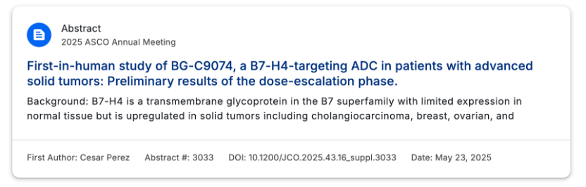B7H4: Two ADCs Underperforming at 2025 ASCO? Pfizer Abandons, Hansoh Advances to Phase III