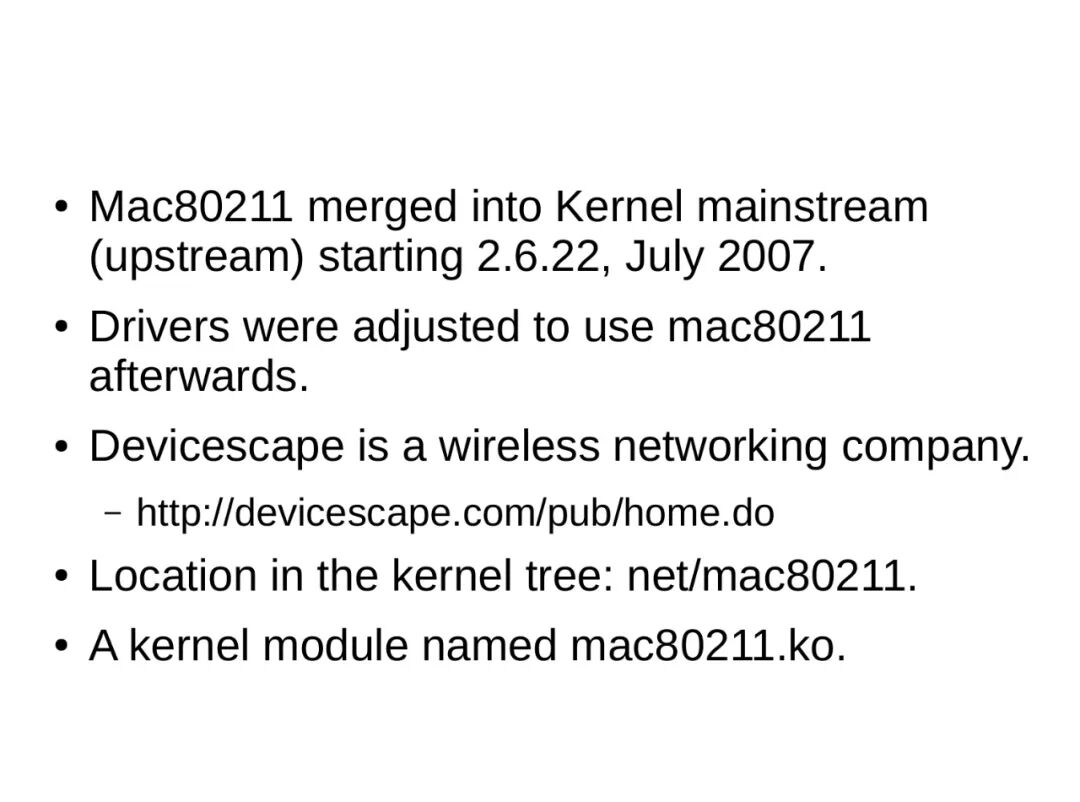 Advanced Topics in Linux Kernel Networking: Linux Wireless