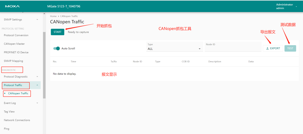 MGate 5121 Modbus TCP to CANopen Configuration Manual