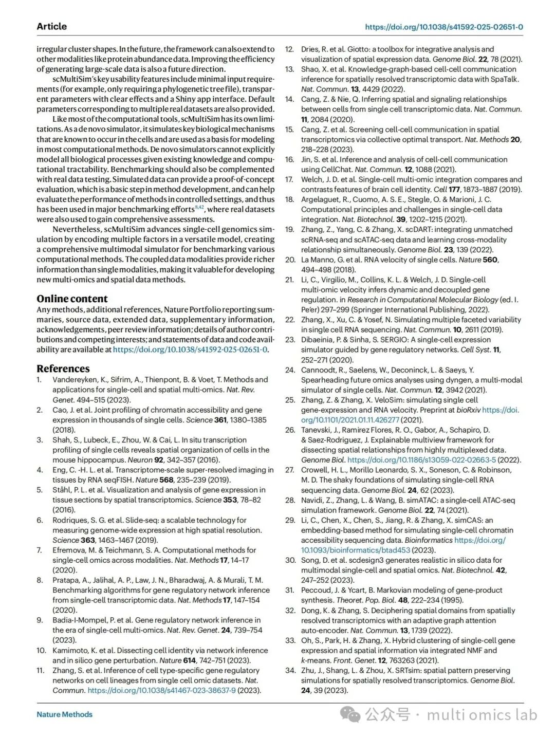 scMultiSim: Simulation of Single-Cell Multi-Omics and Spatial Data
