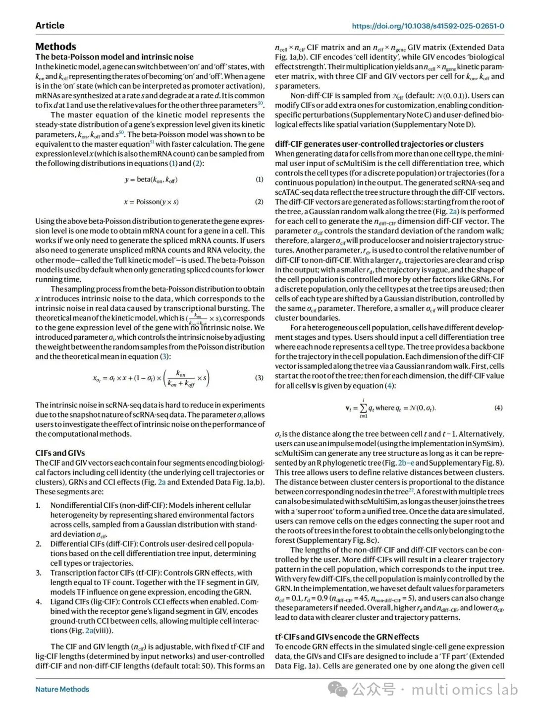 scMultiSim: Simulation of Single-Cell Multi-Omics and Spatial Data
