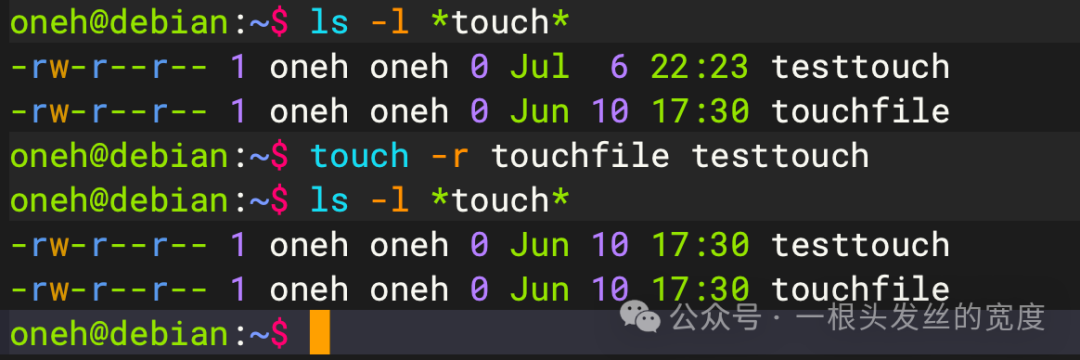 Chapter 2: Basic Linux Commands, Practical Examples of the [touch] Command